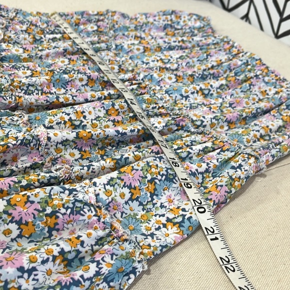 Ava Christine Ruffled Flowery Flowy Pull-on Rayon Skirt, Size Small - Picture 12 of 14